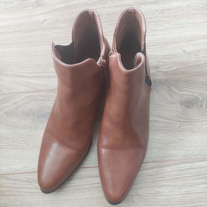 Sztyblety damskie, brązowe