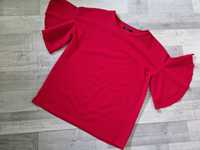 Bluzka czerwona z falbanami Mohito