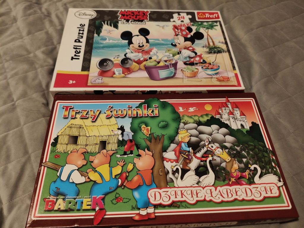Gry Frozen Królwa Lodu, trzy świnki, puzzle