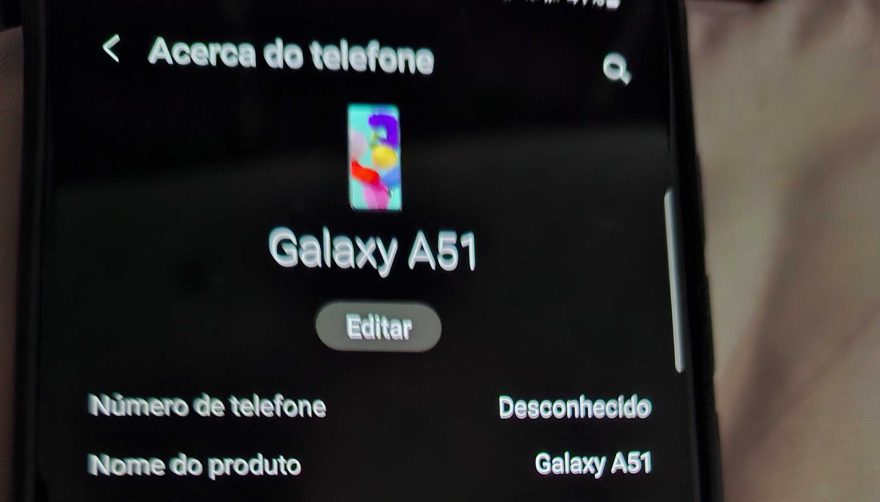 Samsung a51 usado poucas vezes