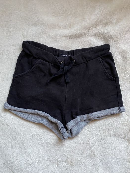 szorty krótkie spodenki materiałowe czarne