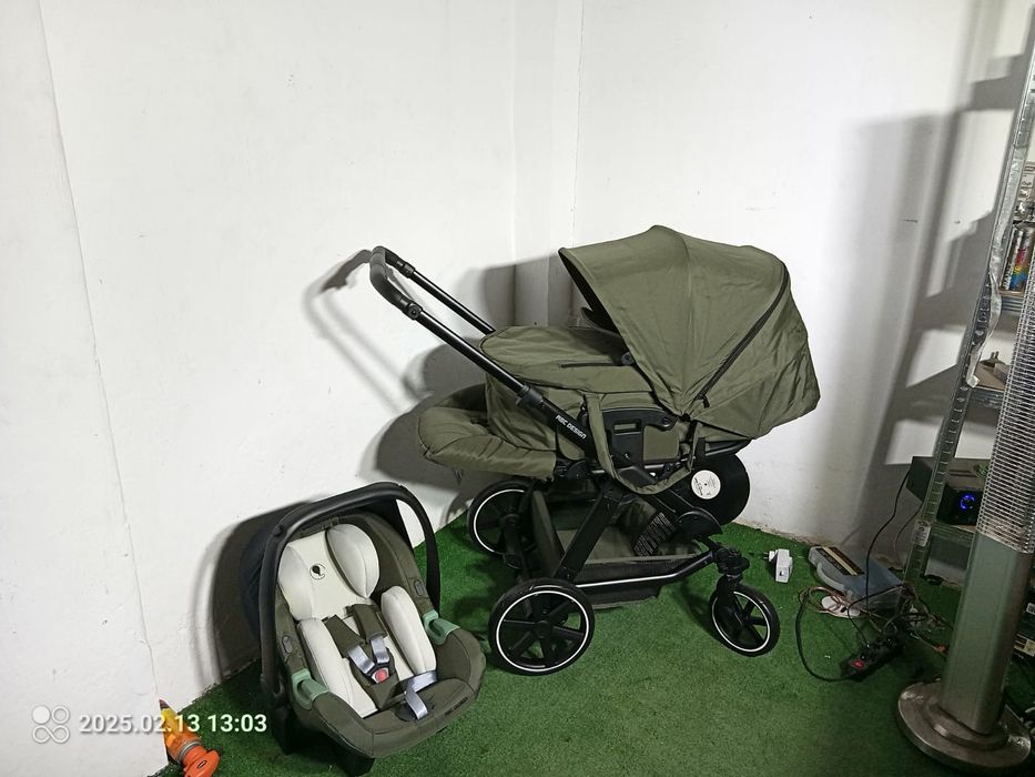 ABC Design Turbo 4 AIO ZESTAW 4w1 SZARY wózek spacerówka fotelik gondo