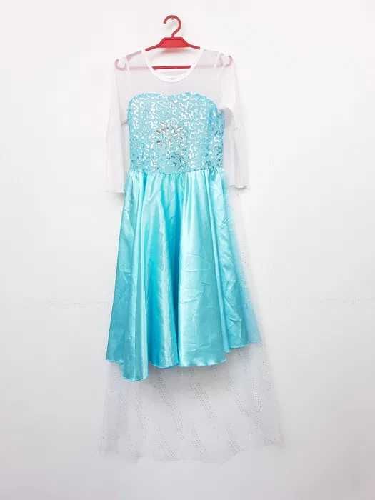 Sukienka przebranie Elsa Kraina Lodu rozmiar 122 cm. GP004