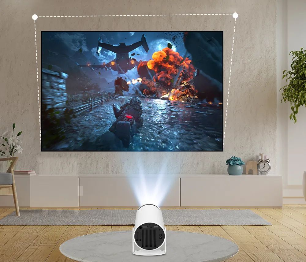 Projektor LED rzutnik X3H WiFi Bluetooth Android USB 150 cali + pilot