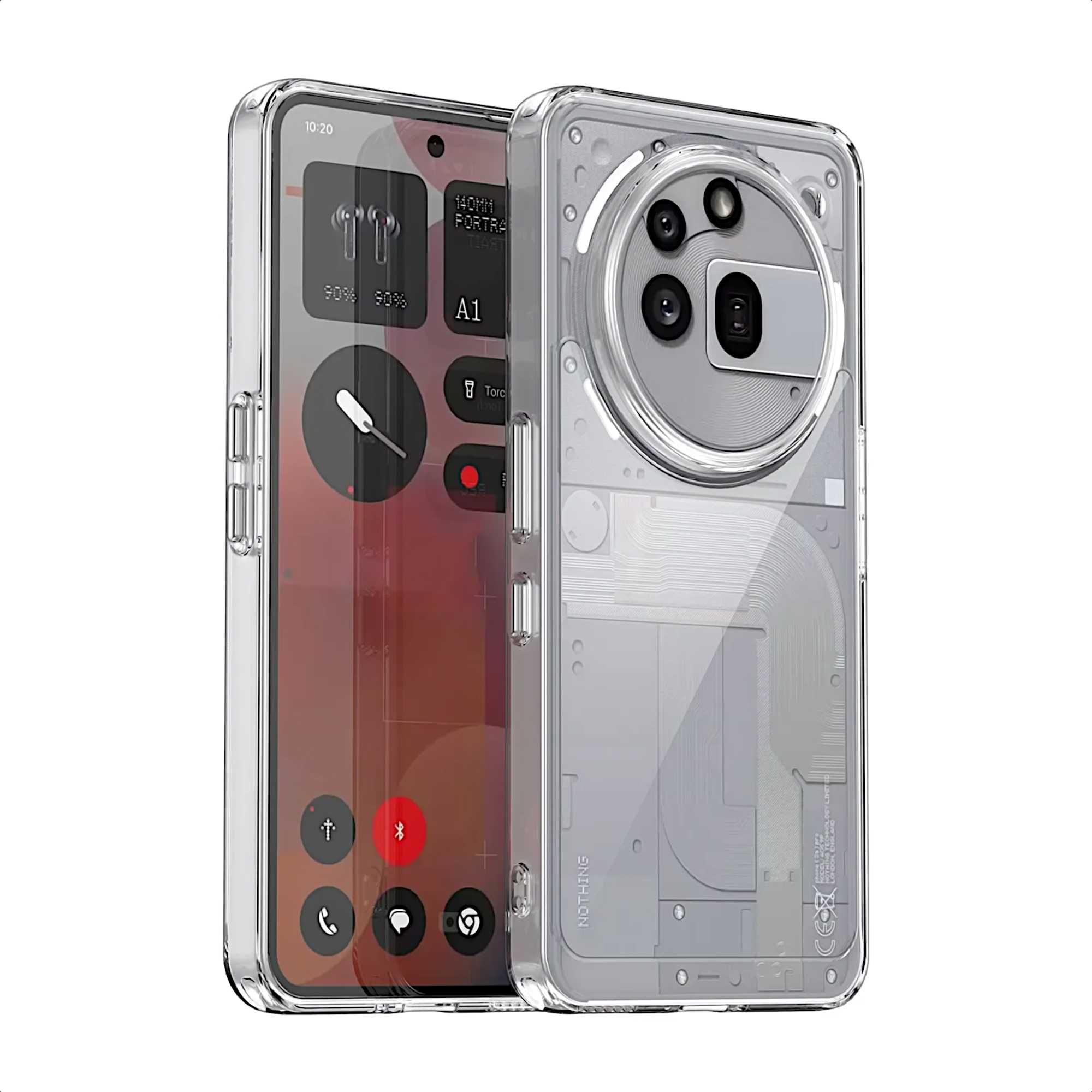 Etui ELEVATE HEXAGON do NOTHING Phone 3a Pro - Clear