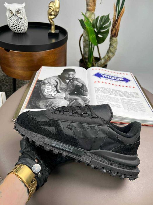 Чоловічі кросівки лакоста Lacoste Elite Active PRM All Black [41-45]