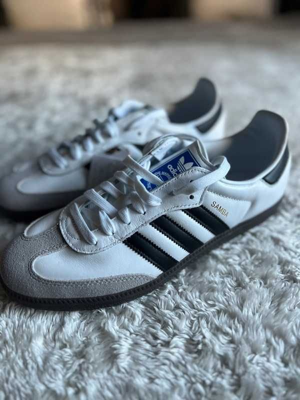 New Buty /Samba og*/ adidas_White-Czarne paski / uniseks/ r.41