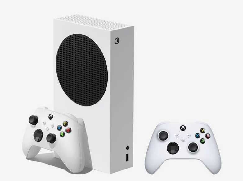 Konsola Xbox Series S 512GB + 2 pady po czyszczeniu stan bdb