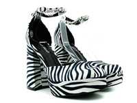 Buty na platformie zebra platformy 38