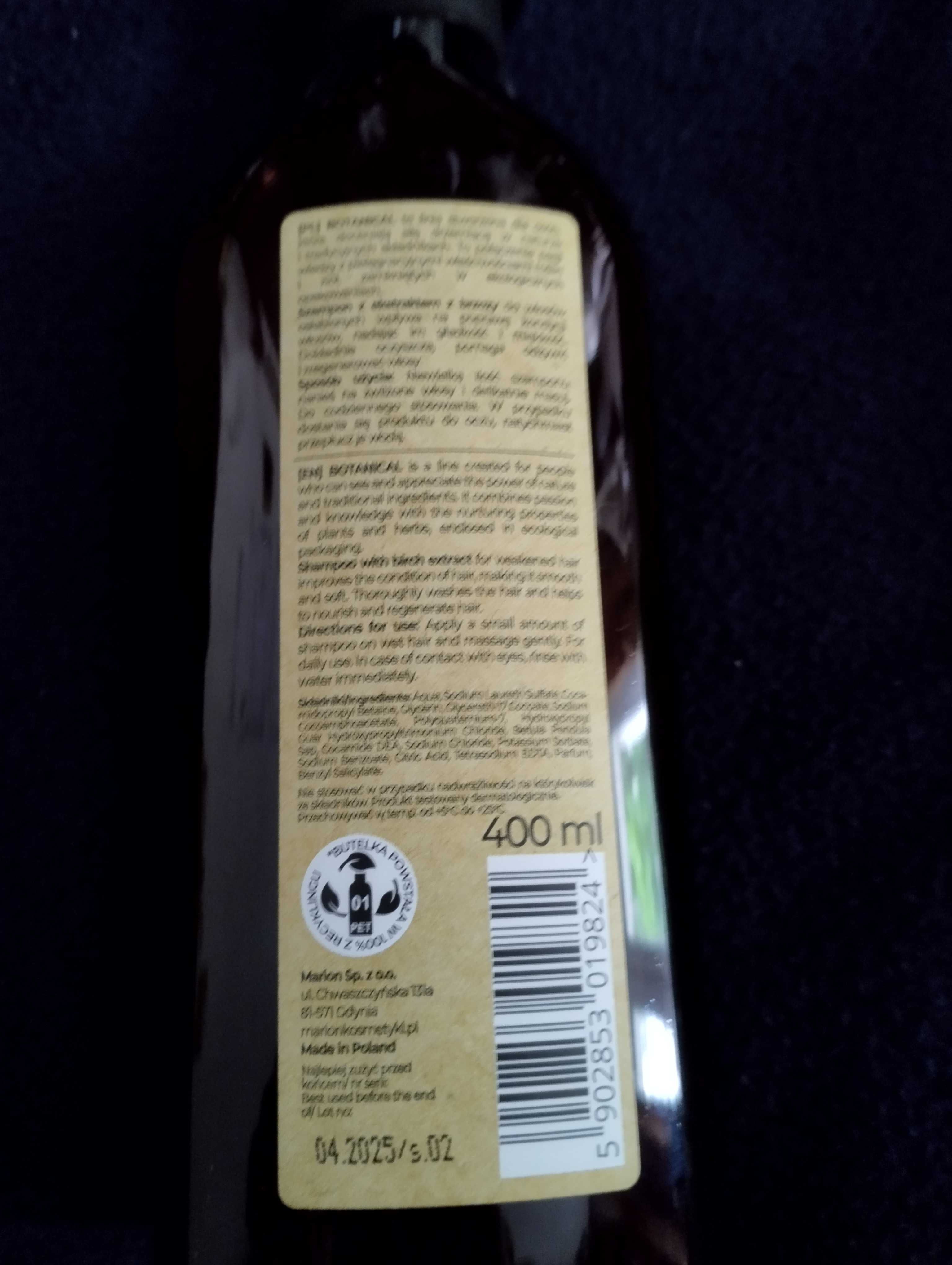 Marion Botanical Szampon Do Włosów Skrzyp Polny 400 ml