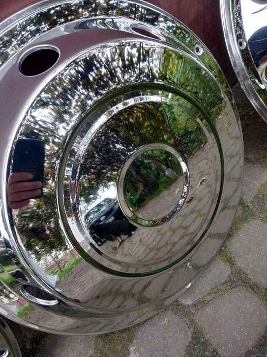 Ковпаки нержавійка для Мерседес Ман Івеко Богдан 16,17.5,19.5 гарні