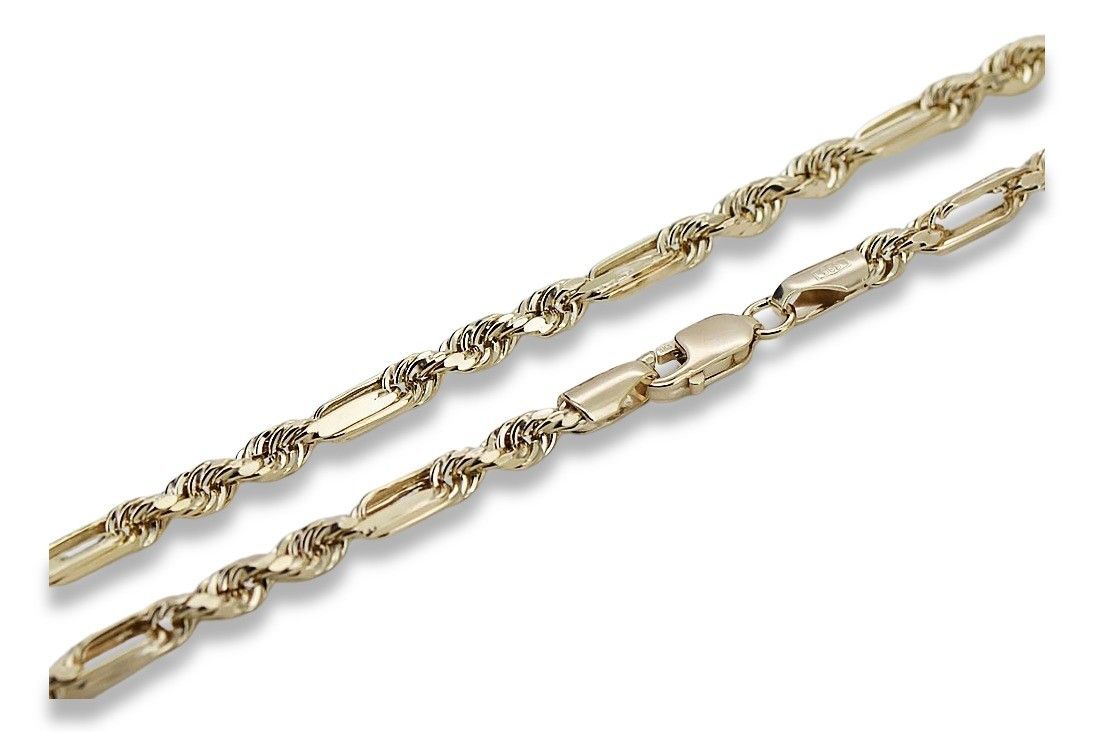 Wyjątkowy Złoty łańcuszek damski 14k Corda Figaro cc004y 3,50mm Poznań