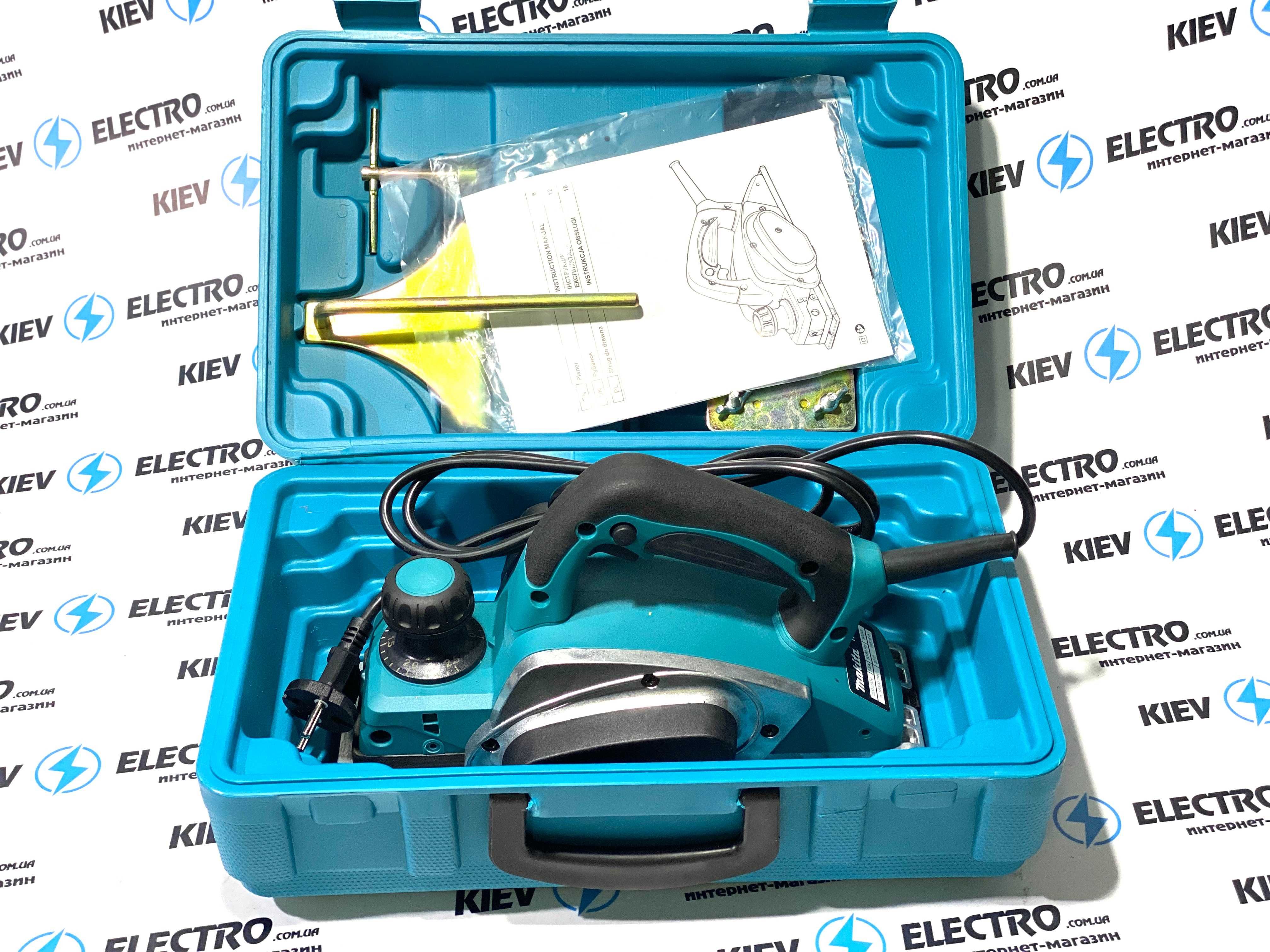 Рубанок в чемодане MAKITA  (Усиленные ножи 1200W) Латвия