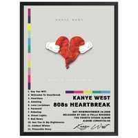 Kanye West 808s heartbreak Plakat Obraz z albumem prezent