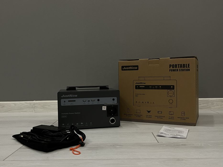 Портативна зарядна станція JustNow JNB600-FS01 630W 460Wh
