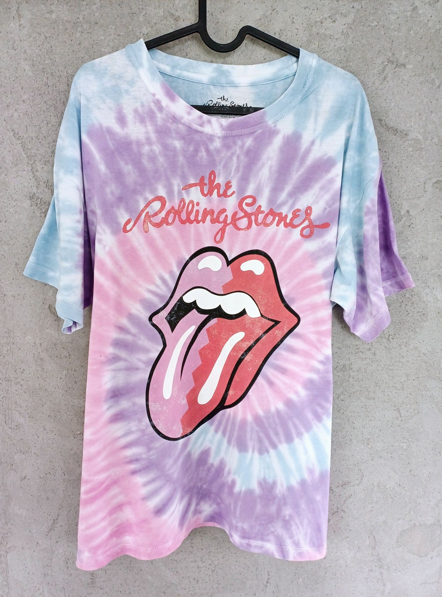 T-shirt oversize The Rolling Stones M Cropp tie dye