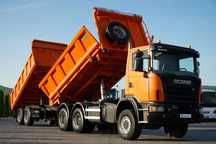 Scania G 440 / 6x6 / ZESTAW / WYWROTKA TRZY-STRONNA / 2X HYDROBURTA /PRZYCZEPA MEILLER / MANUAL