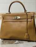 Mala hermes modelo kelly vintage ,