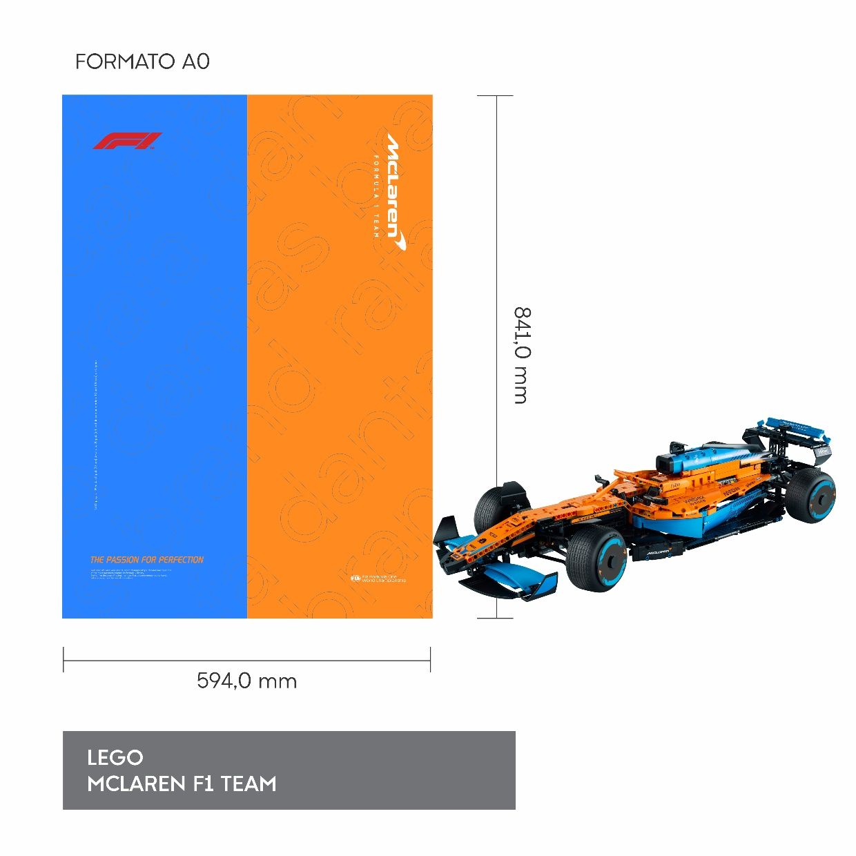 Poster para impressão McLaren F1 Lego