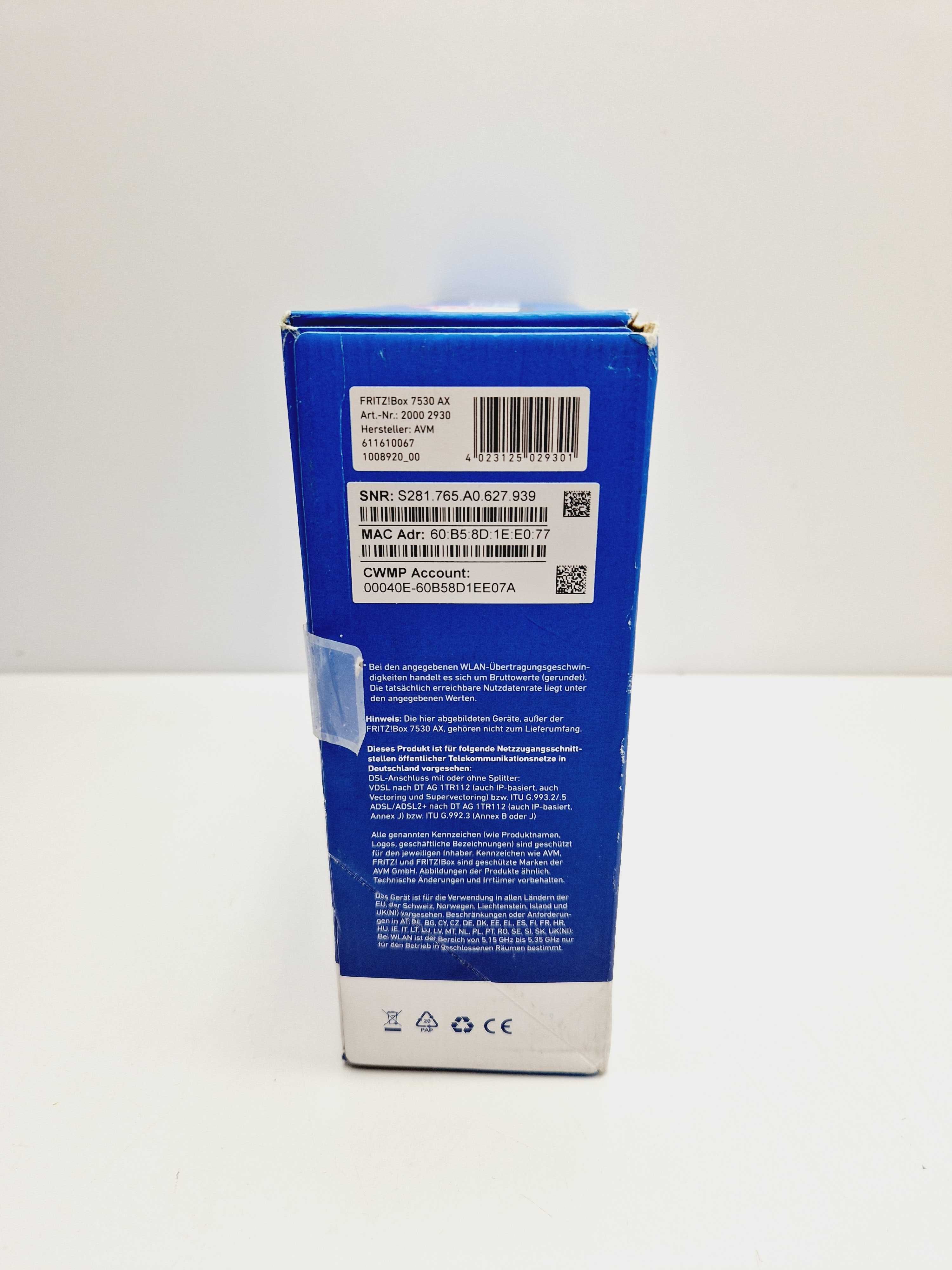 Router Wi-Fi Fritz FRITZ!BOX 7530 AX