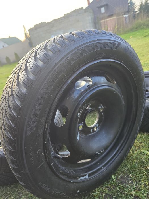 Opony zimowe Hankook + felgi stalowe 15