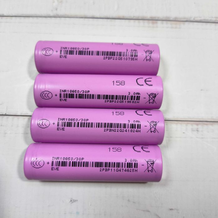 Купить аккумулятор 18650 высокотоковый EVE INR18650 30P 3000mAh-30A