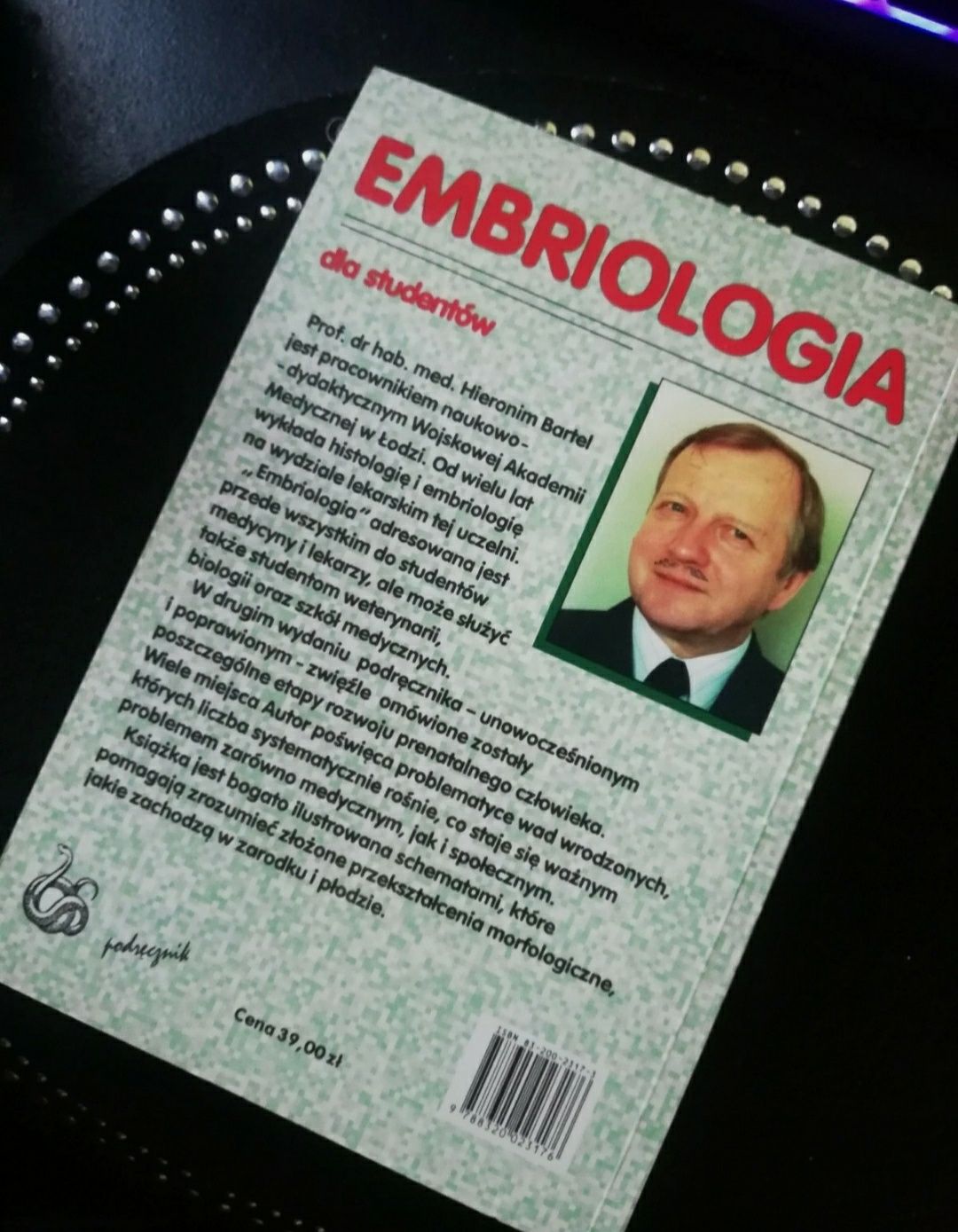 Embriologia - Bartel Hieronim - podręcznik dla studentów, medycyna