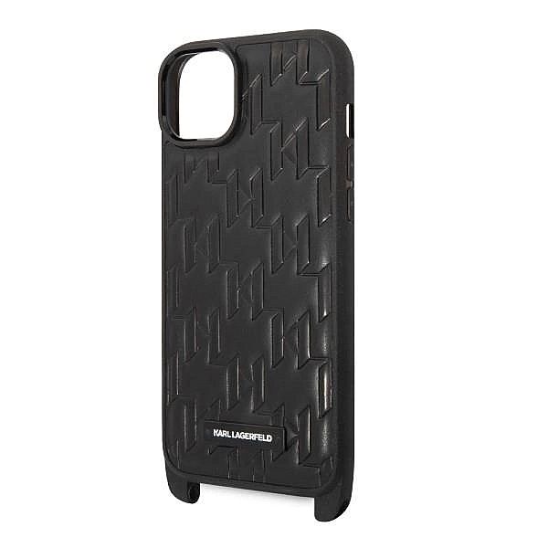 Etui Karl Lagerfeld Monogram Plaque Logo Strap na iPhone 14 Plus - cza
