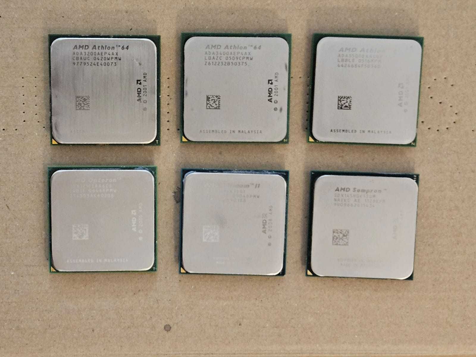 Lote CPUs Intel e AMD (Sockets 475, 775, 1156, 754, 939)