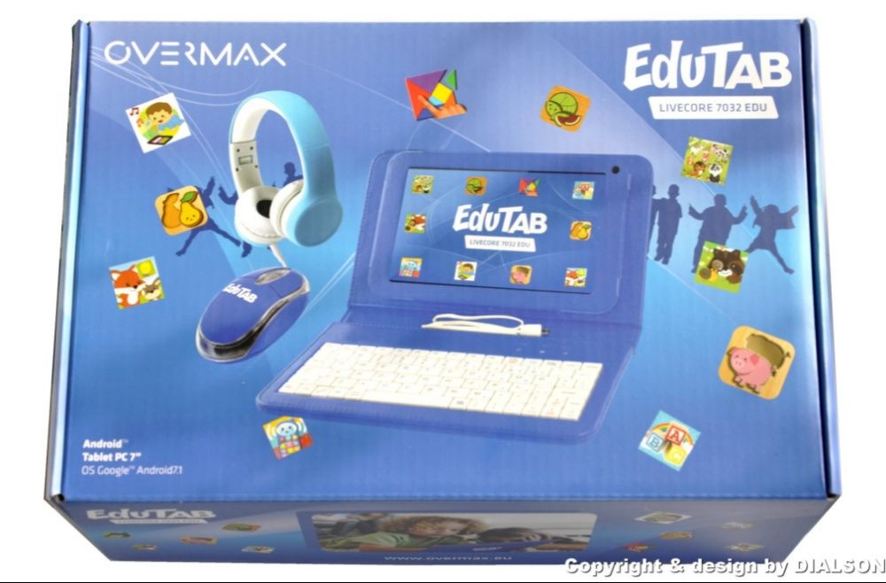 Nowy Tablet Edukacyjny Dzieci OVERMAX EduTab 3 PLAY ETUI na Prezent