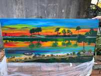 Quadro pintado a mão/Pintura a óleo