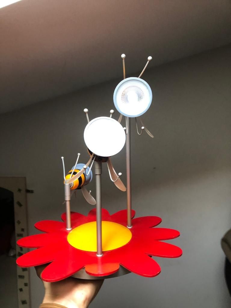 candeeiro abelhas 3 lâmpadas