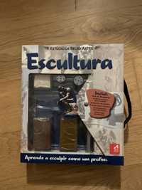 Livro e kit de escultura