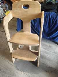 Krzesełko drewniane rosnące z dzieckiem