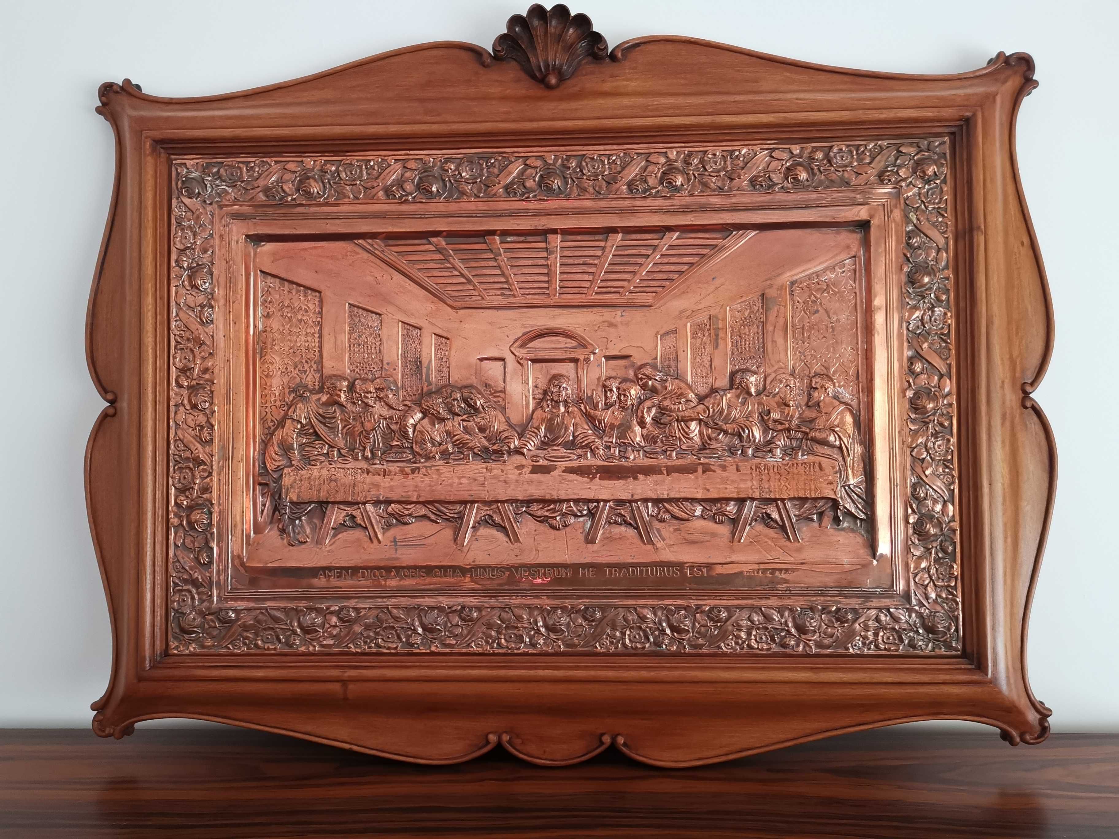 Quadro cobre da Última Ceia