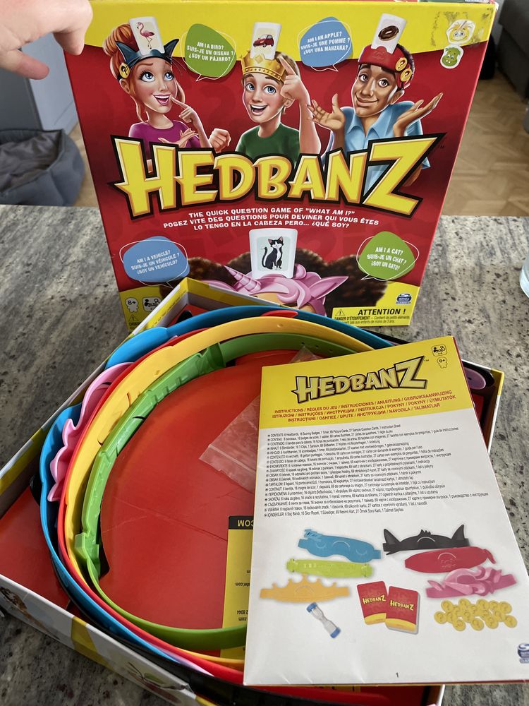 Prezent na dzień dziecka Spin master, gra rodzinna, Hedbanz Core