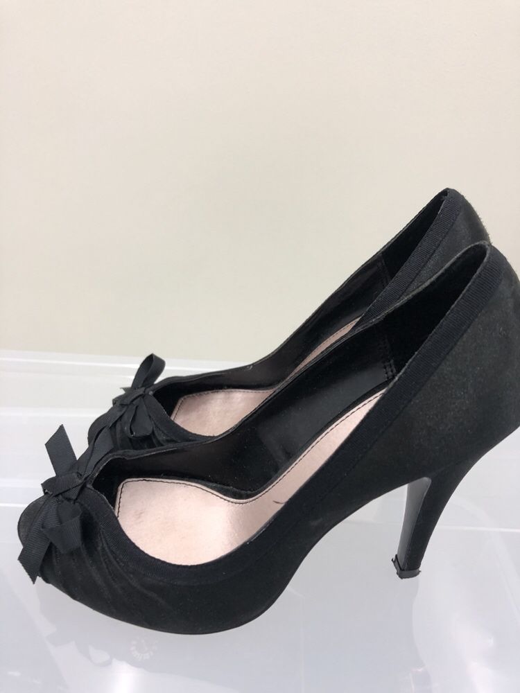 Sapatos Senhora Zara Tecido 36 Preto