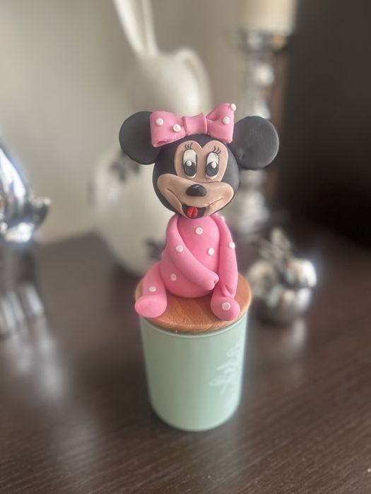 Figurka na tort ozdoba z masy cukrowej Myszka Mini