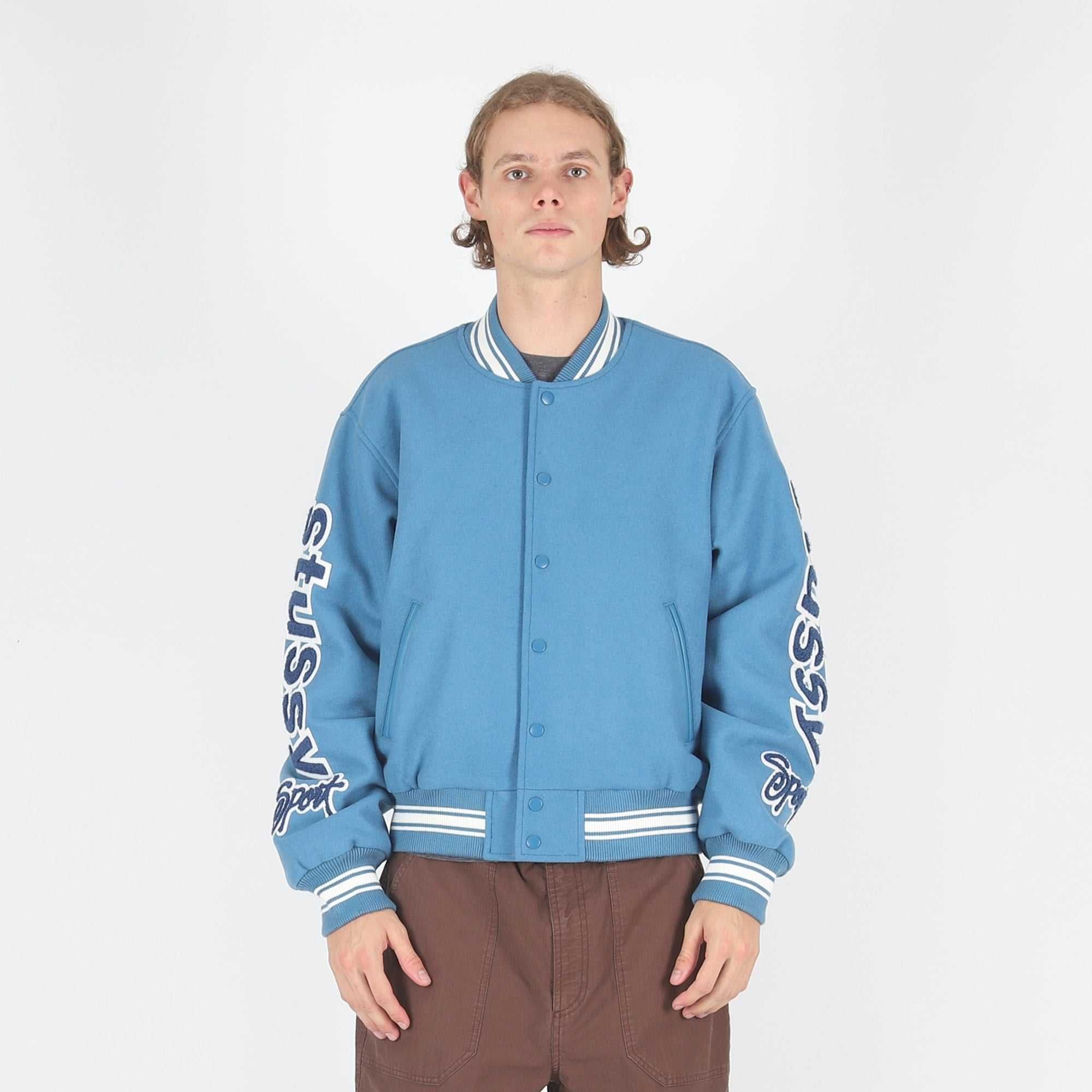 Куртка STUSSY Varsity Jacket Competition Blue