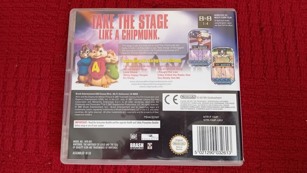 Alvin and the Chipmunks gra DS