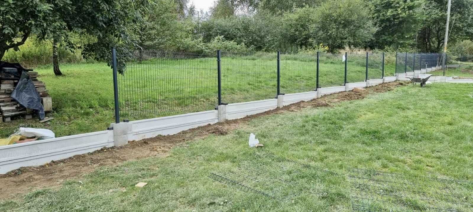 Ogrodzenie Panelowe wys. 123 fi 4mm + podmurówka 20 komplet Okazja