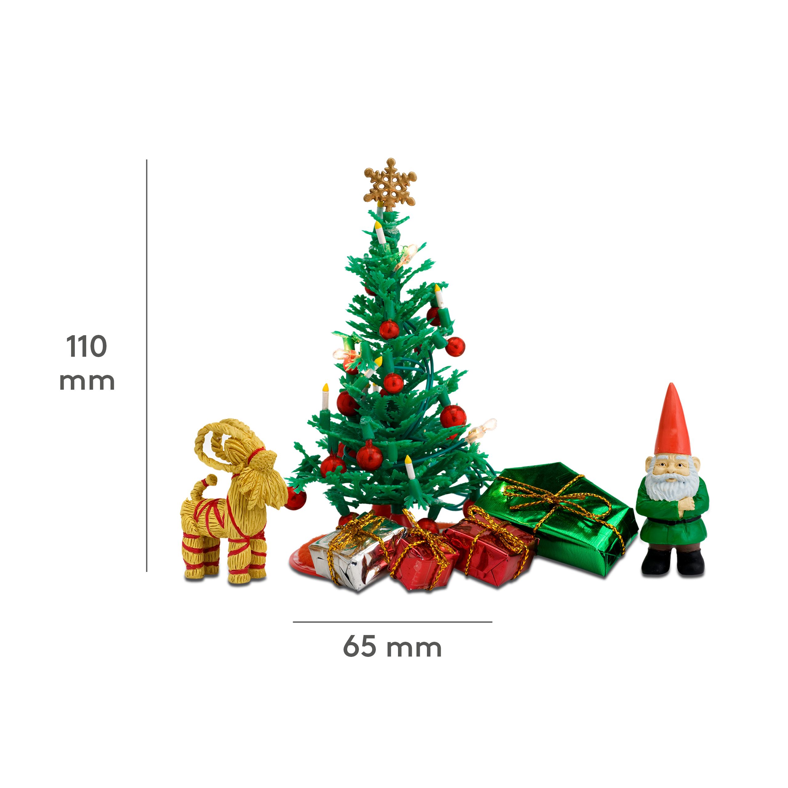 Dekoracje domku dla lalek święta zestaw, choinka, Święta, Lundby,