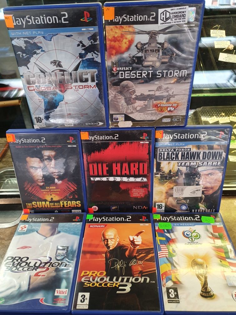 Pakiet 8szt gier na playstation 2 ps2 zestaw gra gry retro