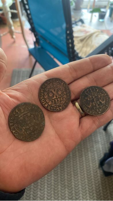 Moedas antigas - ano 1736