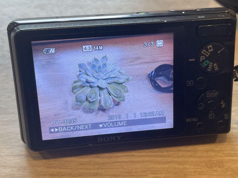 Aparat cyfrowy Sony Cyber-shot w380 14 megapixeli 5 zoom optyczny 720p