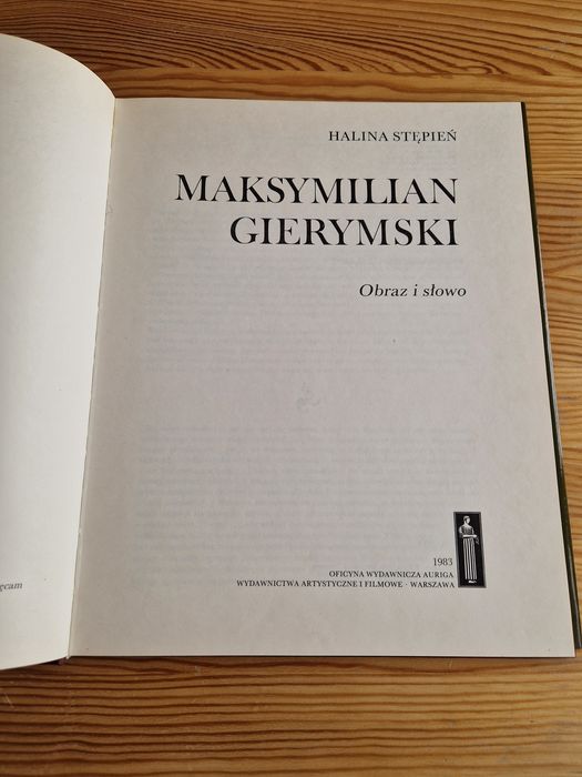 Halina Stępień "Maksymilian Gierymski obraz i słowo"