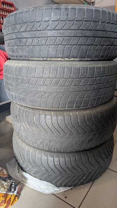Резина R 16 195/55/16 пара - зима , пара - всесезонка