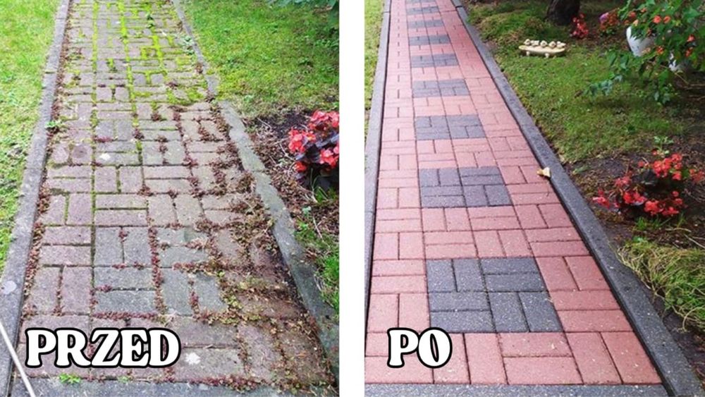 Usługi ogrodnicze, koszenie trawy, mycie kostki brukowej i elewacji