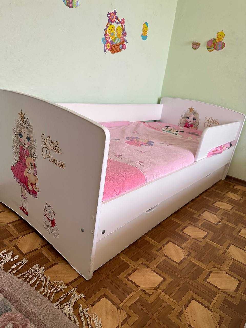 Кровать детская подростковая 170х80 decOKids Little Princess+матрац