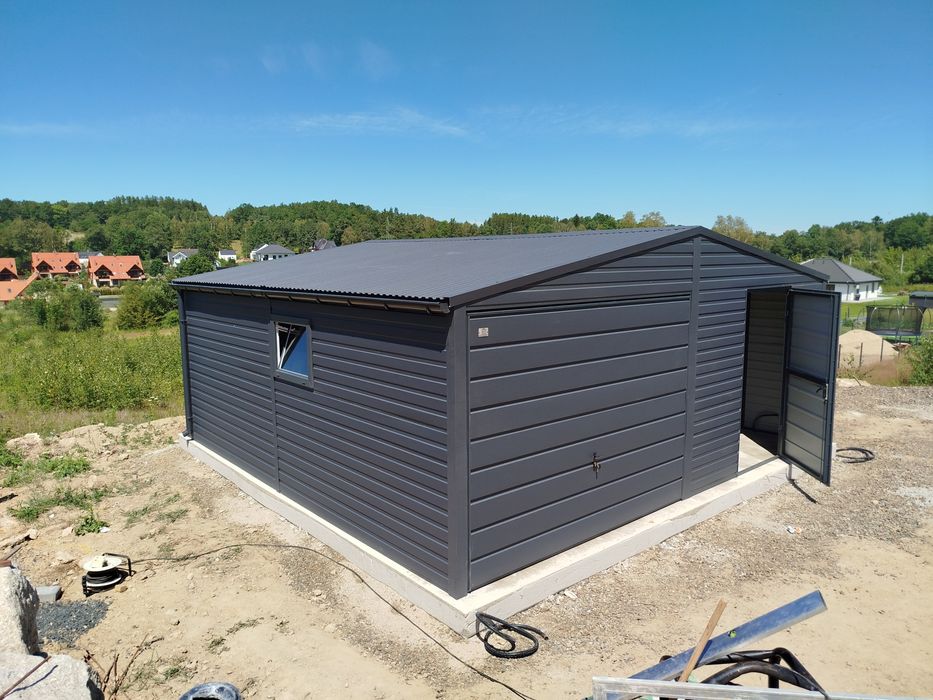 Garaż Blaszany, Blaszak, 6 x 6 Grafit Mat!